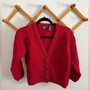 Vintage GAP Knit Cardigan / Medium / All Natural Fibers